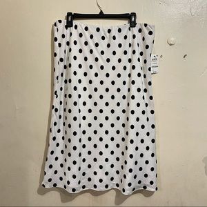 INC Polka Dot Midi Pencil Skirt